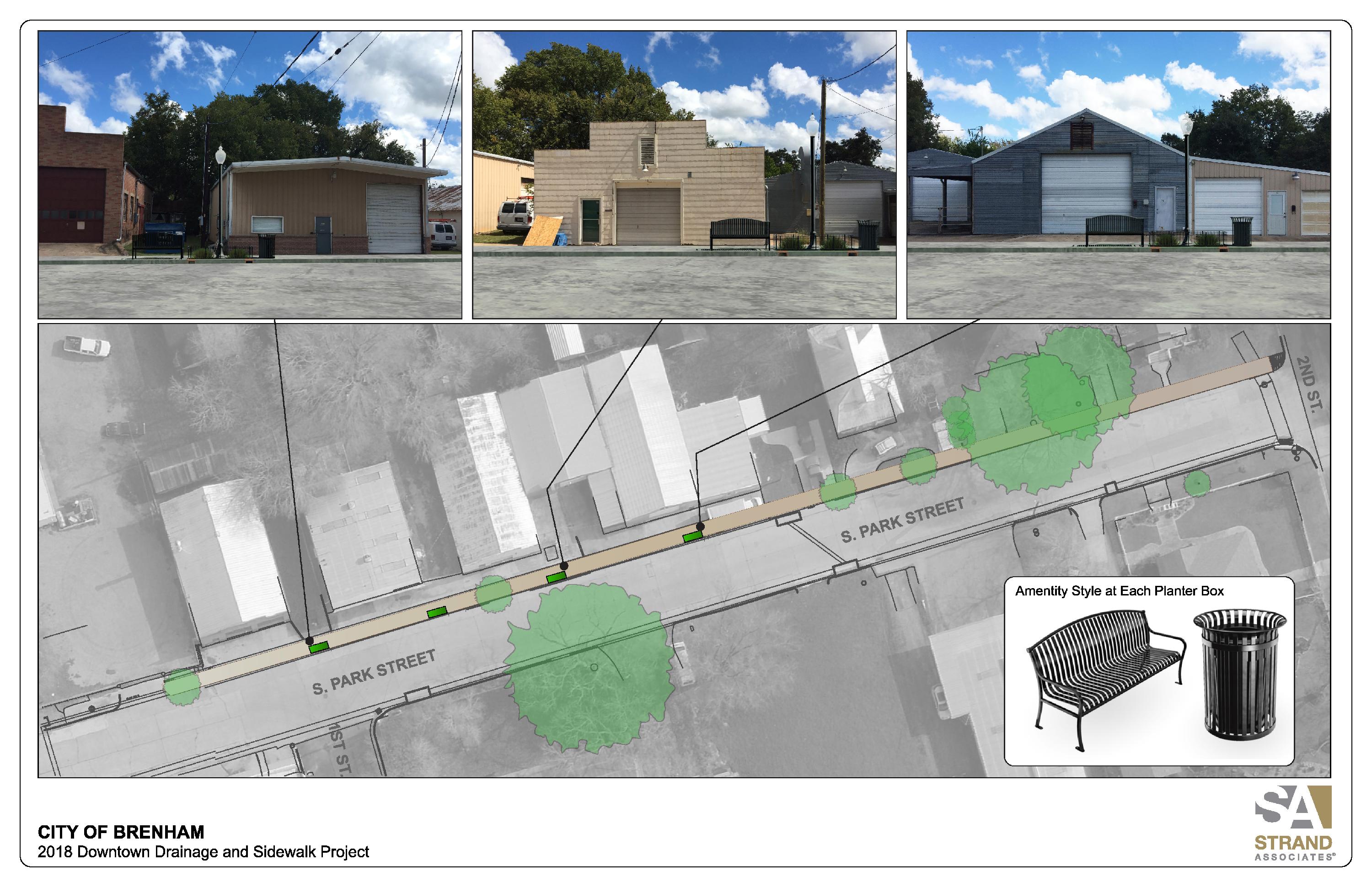 Brenham-2018 Downtown Drainage and Sidewalk Project